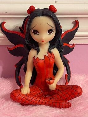 Rare 2009 Y2K Jasmine Becket Griffith fairy goth figure statue rose  gothic
